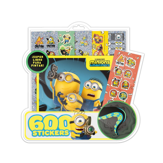 Blíster 600 Stickers Minions