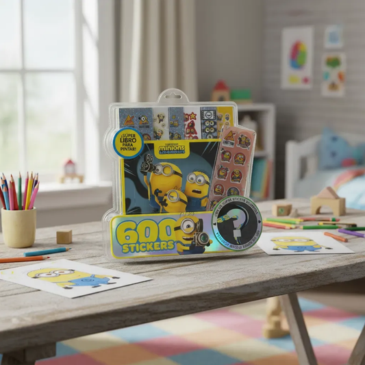 Blíster 600 Stickers Minions
