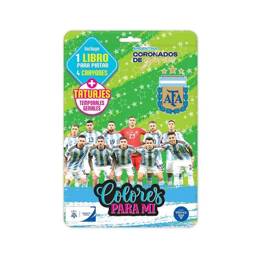 Set de Arte Colores para Mí Selección Argentina AFA