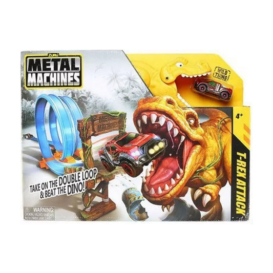 Pista de Autos Metal Machines T Rex Attack Trap