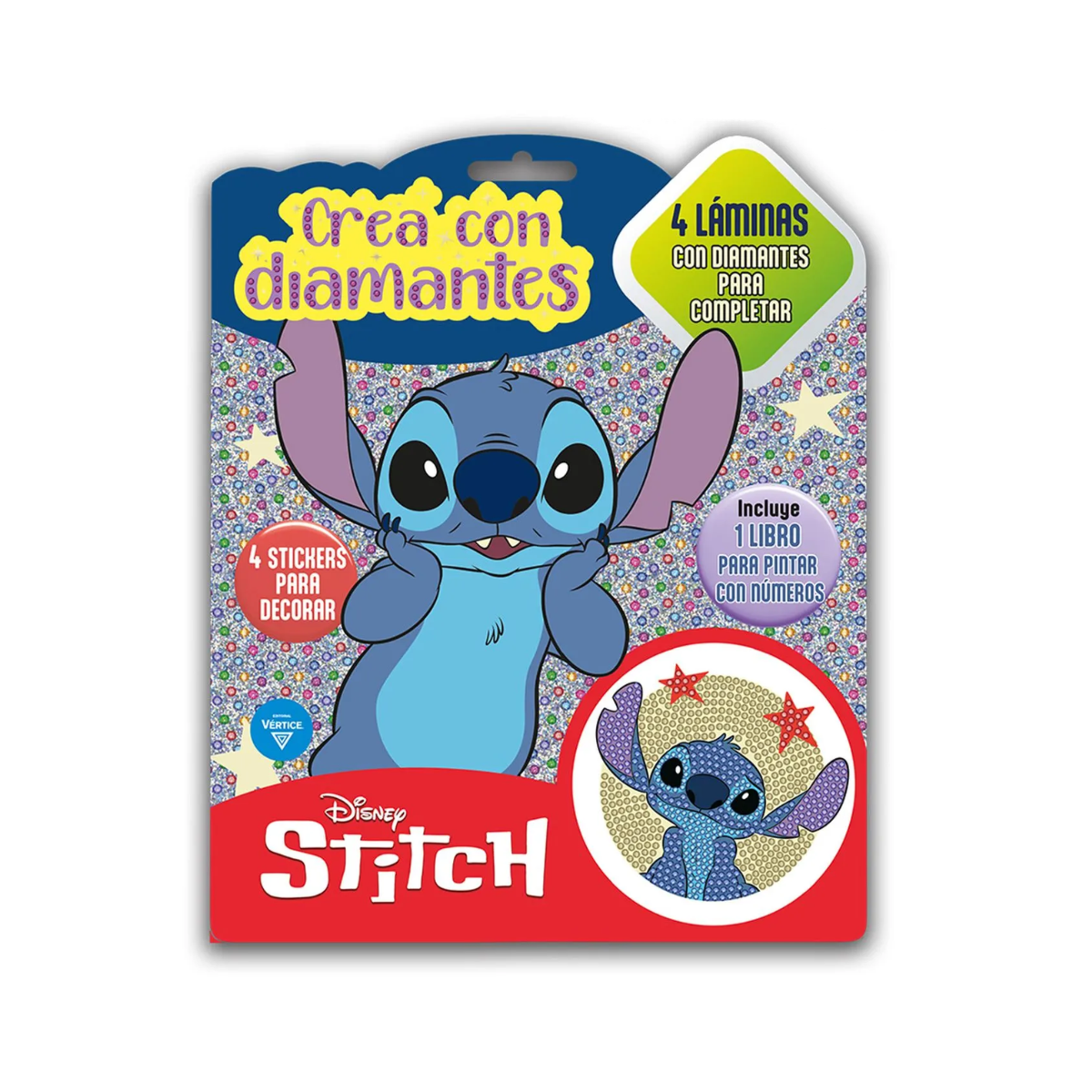 Set de Arte Crea con Diamantes Disney Stitch