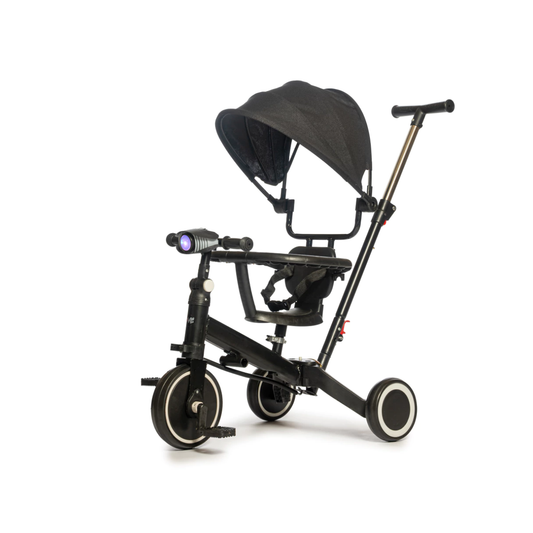 Camicleta 2 en 1 con Capota, Luces y Sonido - Color Negro