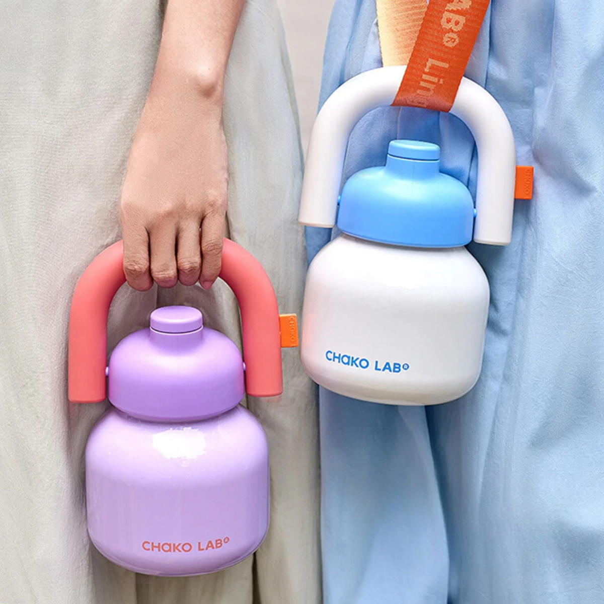 Termo Violeta Pastel Lin Lin Kettle Chako Lab 1 Litro