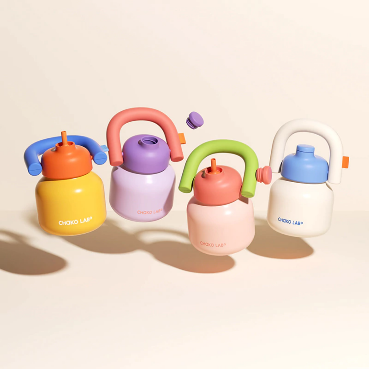 Termo Rosa Pastel Lin Lin Kettle Chako Lab 1 Litro