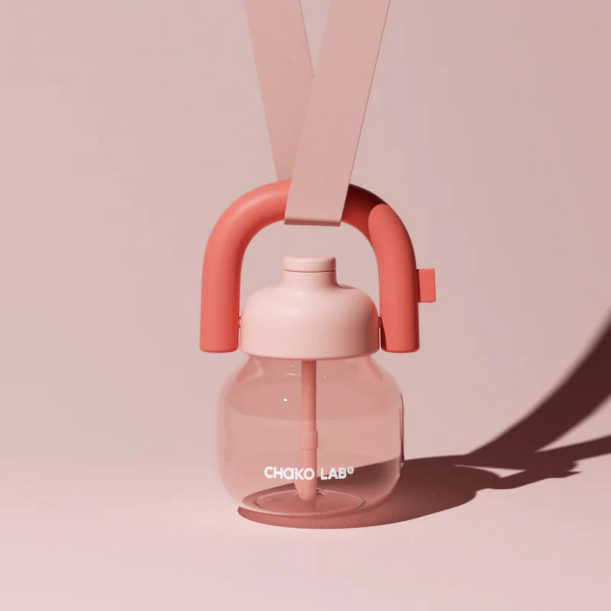Botella Rosa Pastel Lin Lin Kettle Plastico Chako Lab 1150 m