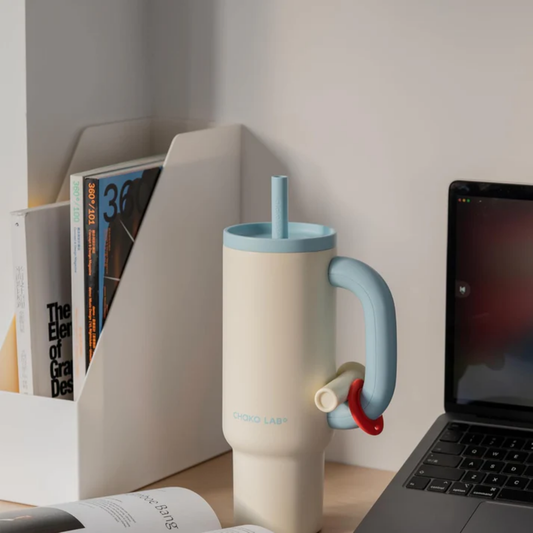 Vaso Térmico Blanco Azulado Bawang Tumbler Chako Lab 1100 ml