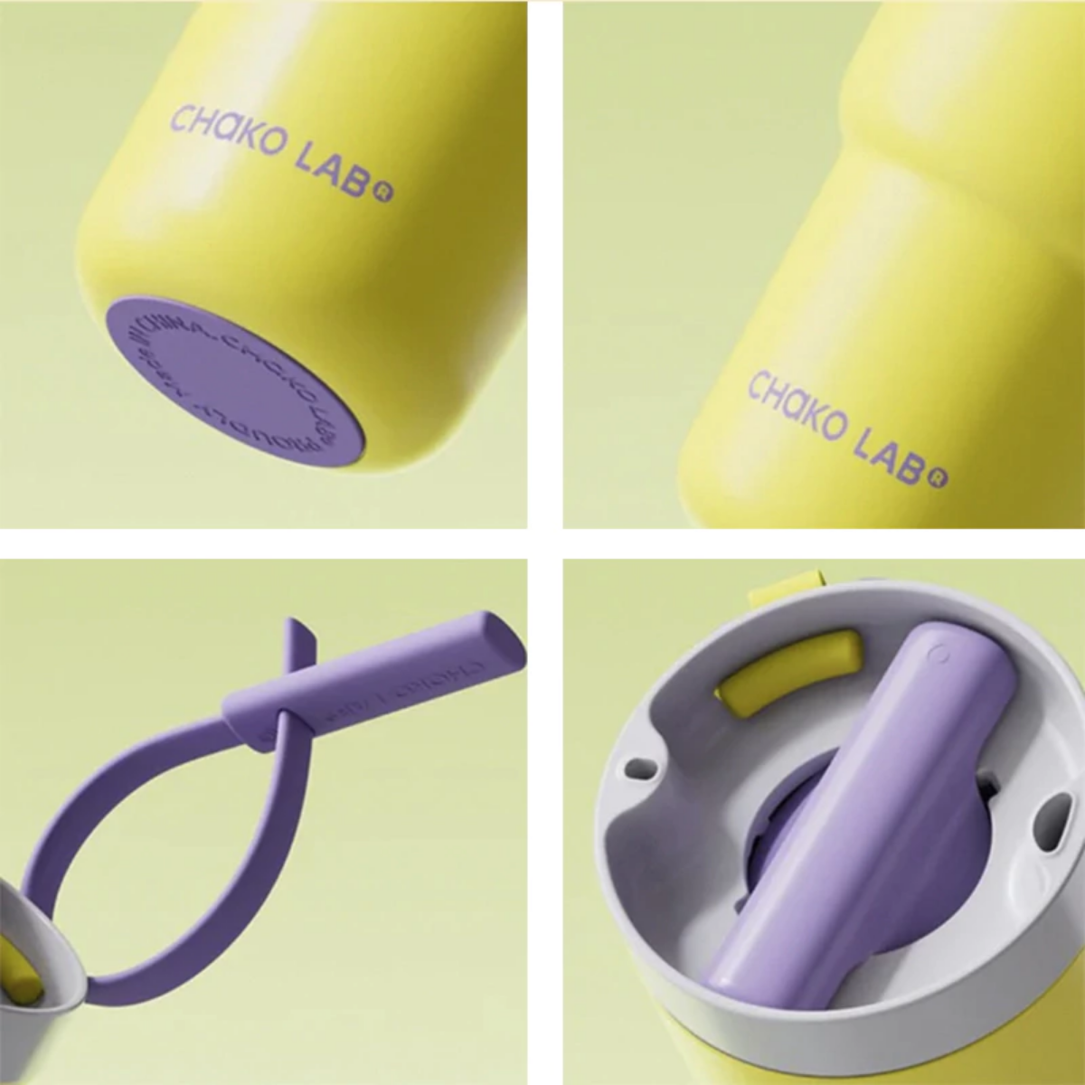 Vaso Térmico Amarillo y Violeta Twist Tumbler Chako Lab 530 ml