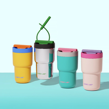 Vaso Térmico Amarillo y Violeta Twist Tumbler Chako Lab 530 ml