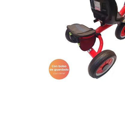 Triciclo Infantil Reforzado Rueda Maciza Canasto Bebe Niños