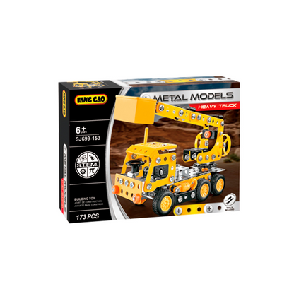 Vehículo Grúa Elevadora Para Armar 173 Piezas Isakito