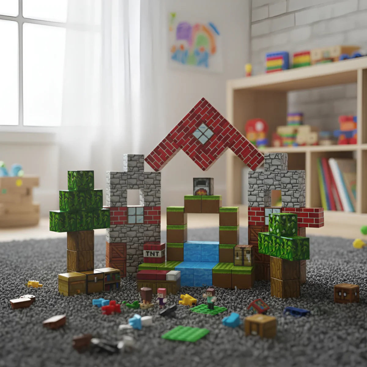 Bloques Magnéticos Mini Park 100 Piezas Z018