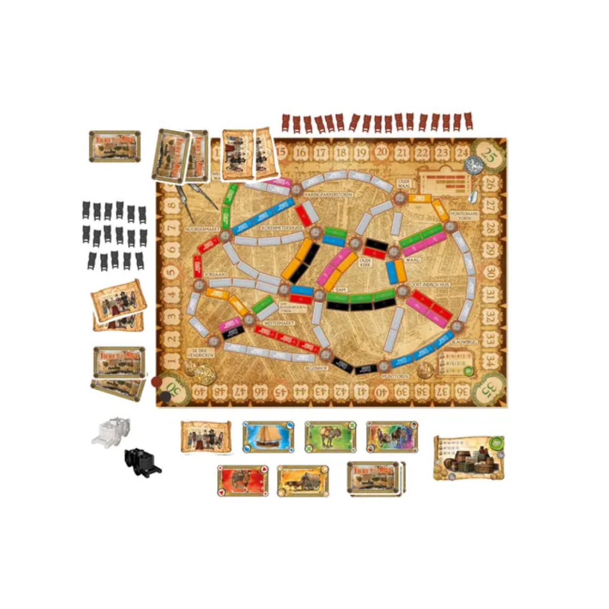 Juego de mesa express Aventureros al Tren: Ámsterdam