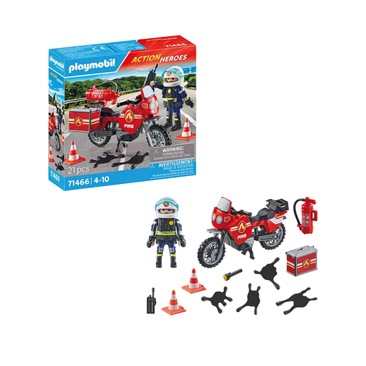 Playmobil Moto de Bomberos