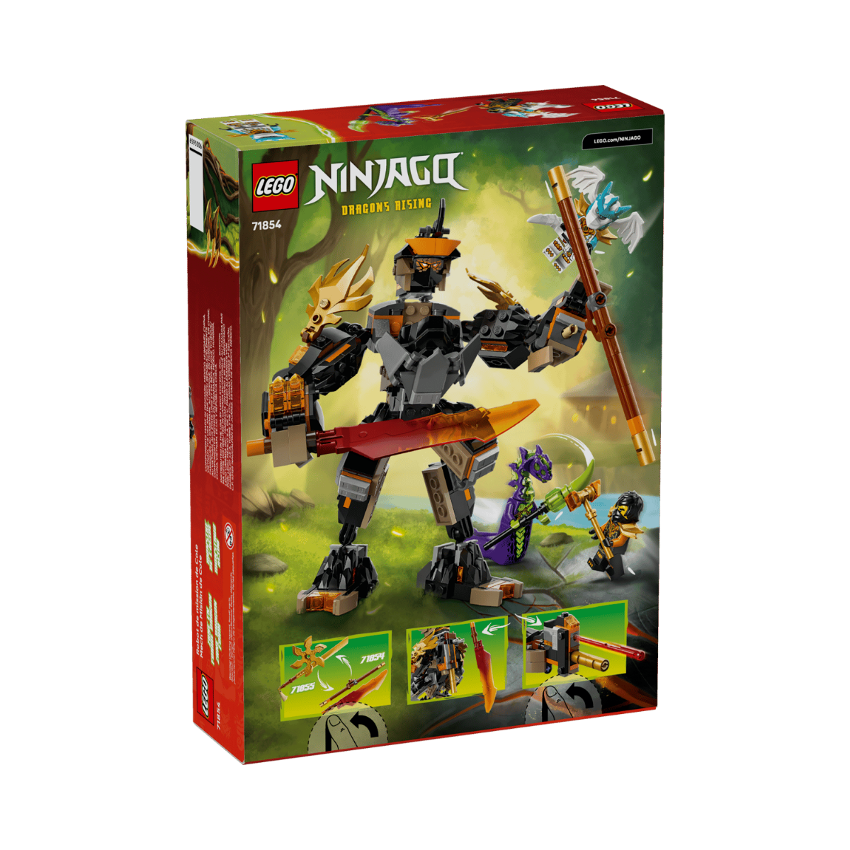 LEGO® NINJAGO® Meca de Misión de Cole y Dragón de Zane