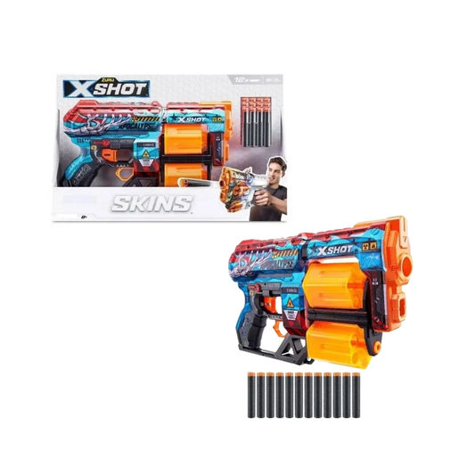 Lanzador X-Shot Skin Dread con 12 Dardos