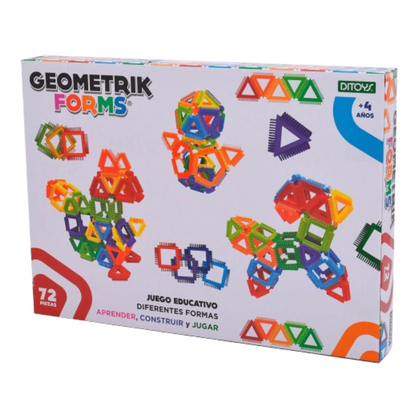 Juego De Construcción Geometrik Forms 72 piezas Ditoys