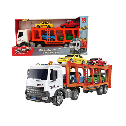 Camión Transportador Double Deck Con Luz Y Sonido Isakito