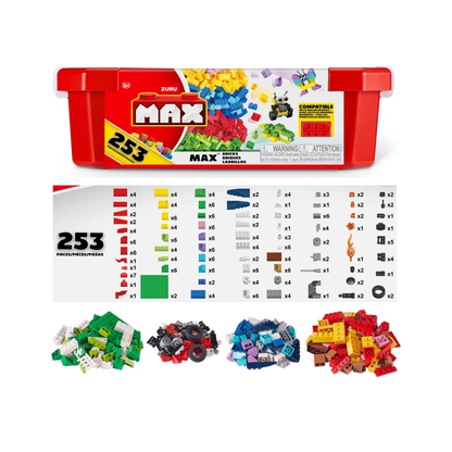 Set de Bloques MAX Classic Brick 253 Piezas con Contenedor