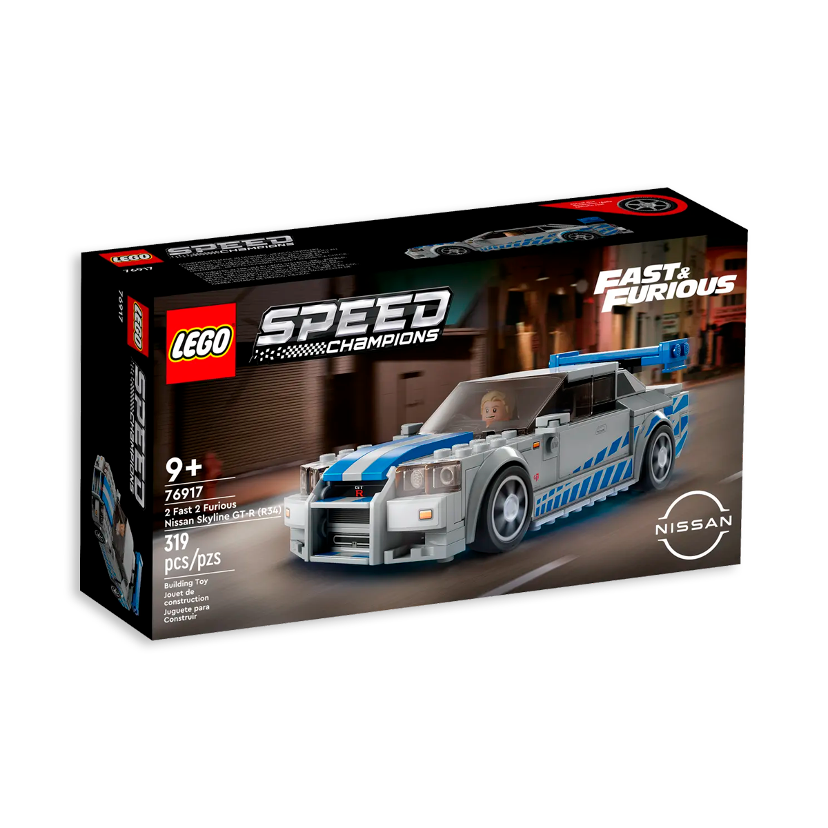 Lego Speed Champions Nissan Skyline GT-R (R34) de 2 Fast 2 Furious