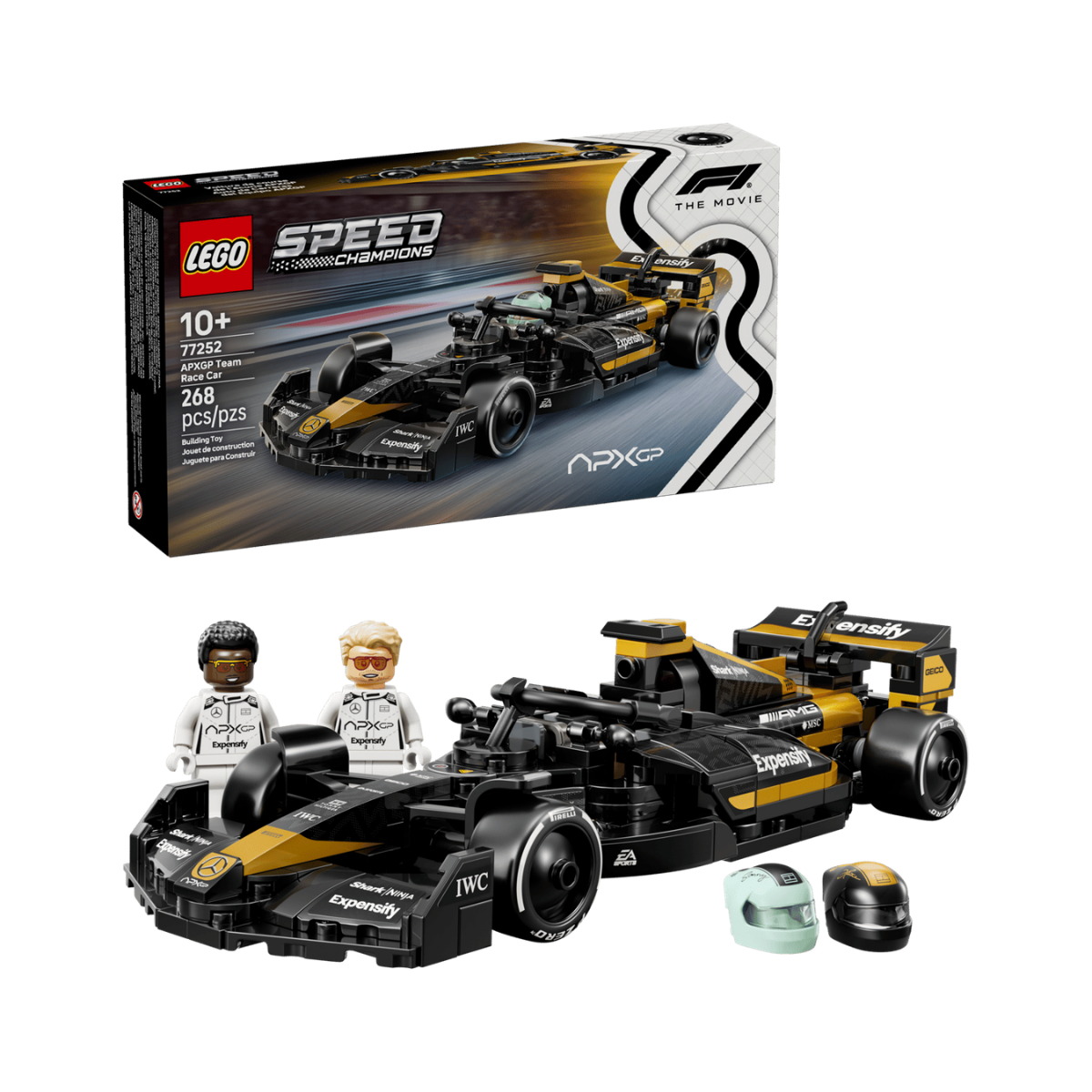 LEGO® Speed Champions Coche de Carreras del Equipo APXGP de F1®: La Película