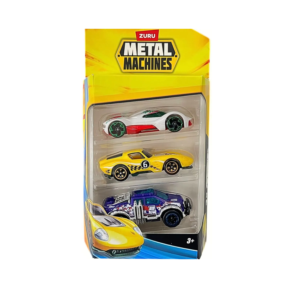 Pack x3 Autos Coleccionables Metal Machines