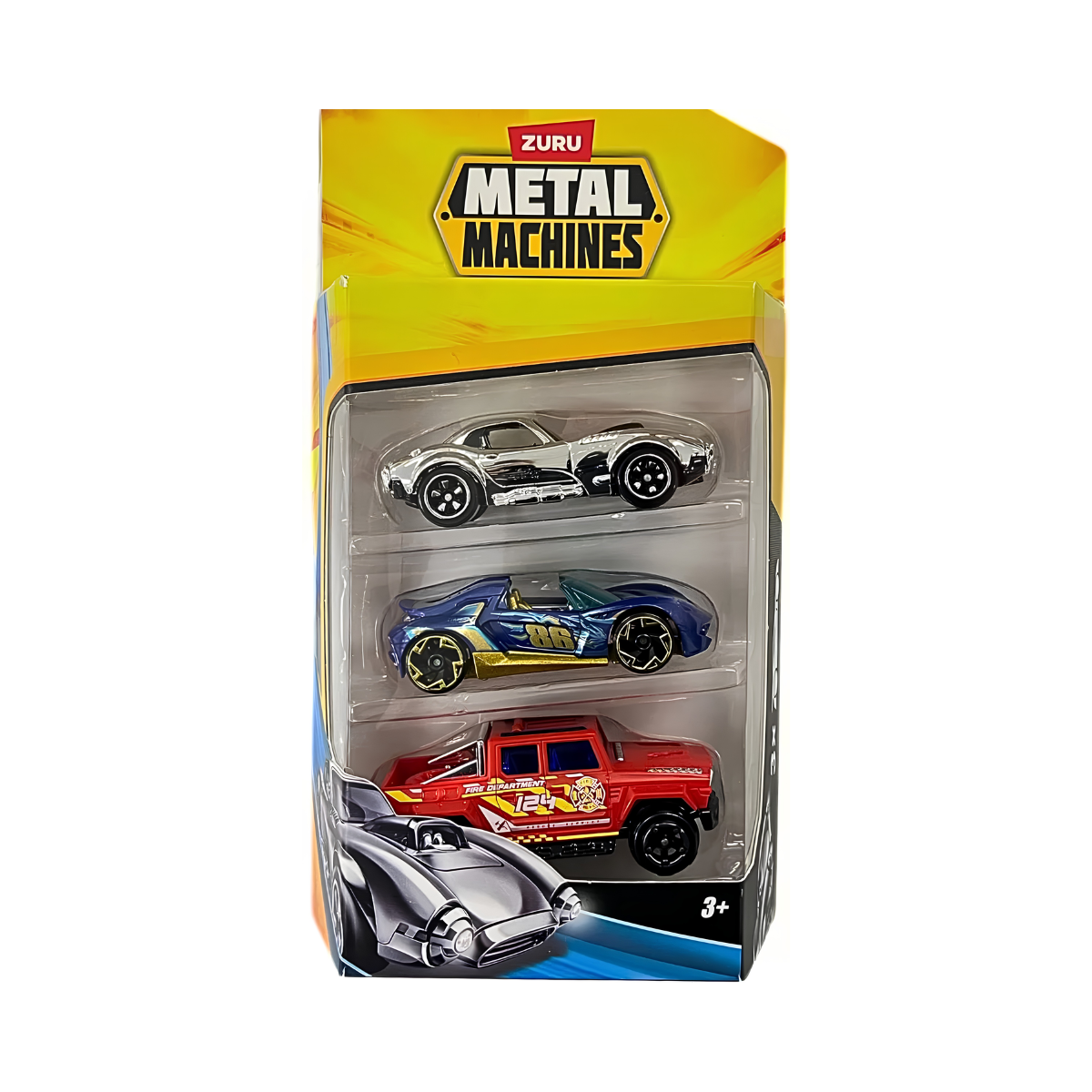 Pack x3 Autos Coleccionables Metal Machines