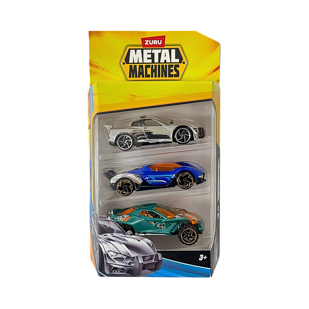 Pack x3 Autos Coleccionables Metal Machines