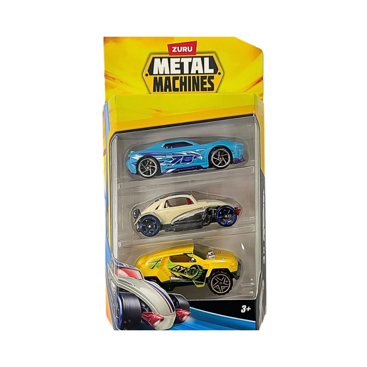 Pack x3 Autos Coleccionables Metal Machines