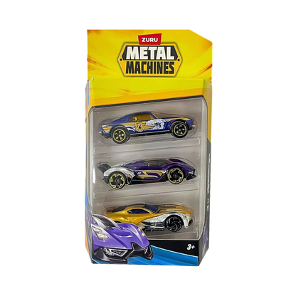Pack x3 Autos Coleccionables Metal Machines
