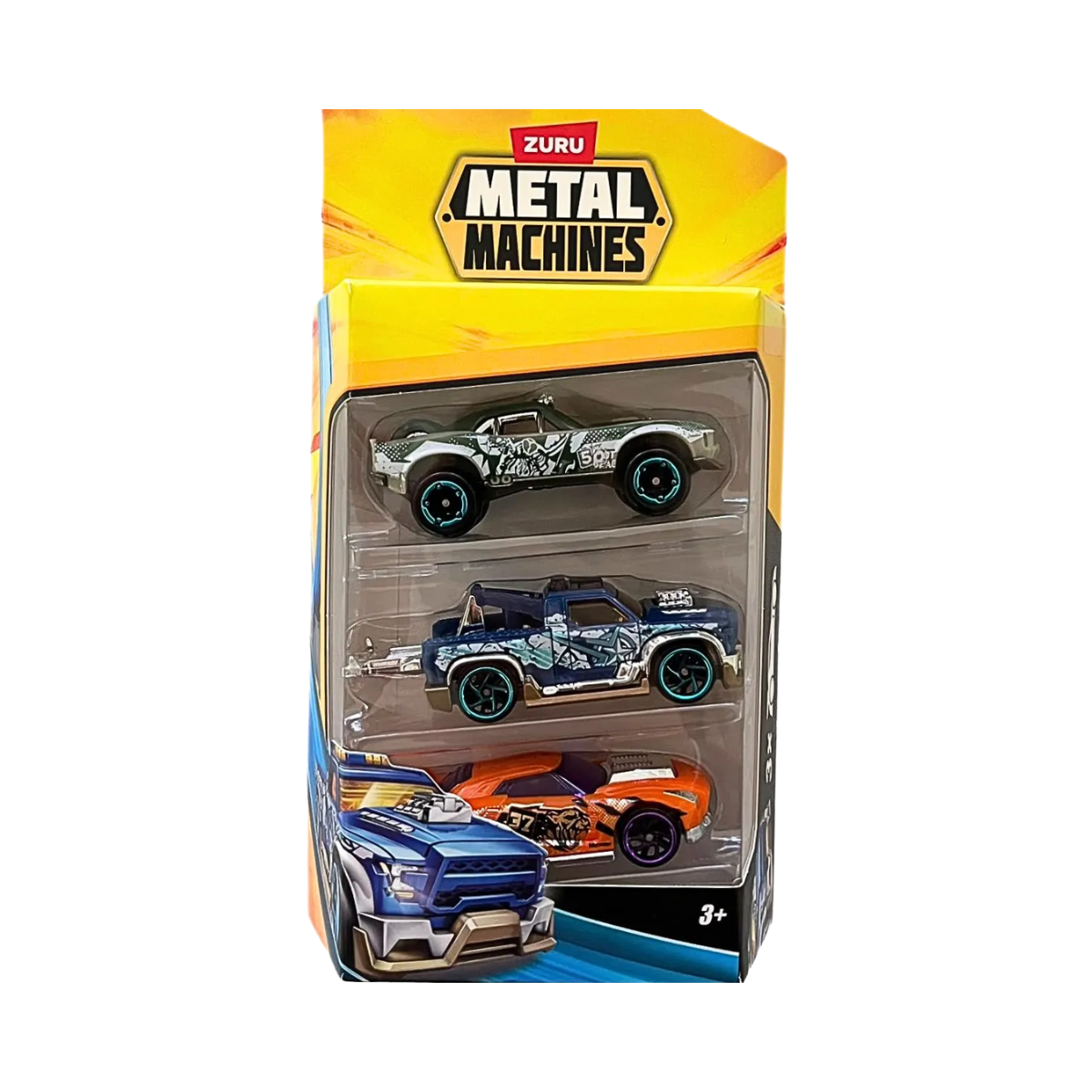 Pack x3 Autos Coleccionables Metal Machines