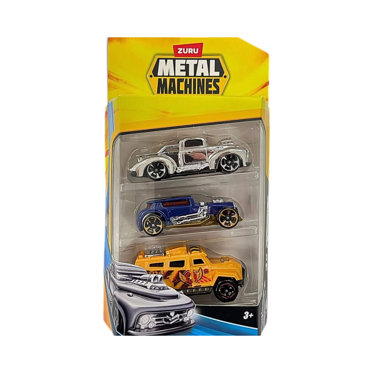 Pack x3 Autos Coleccionables Metal Machines