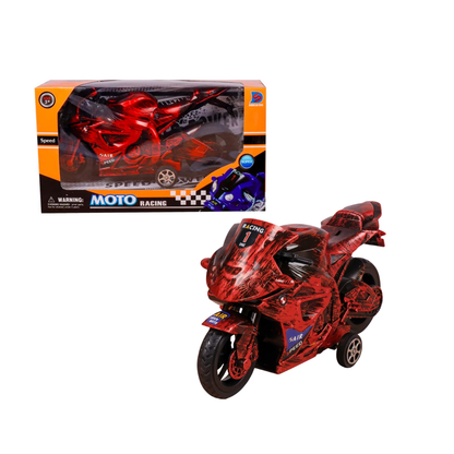 Moto a Fricción Roja