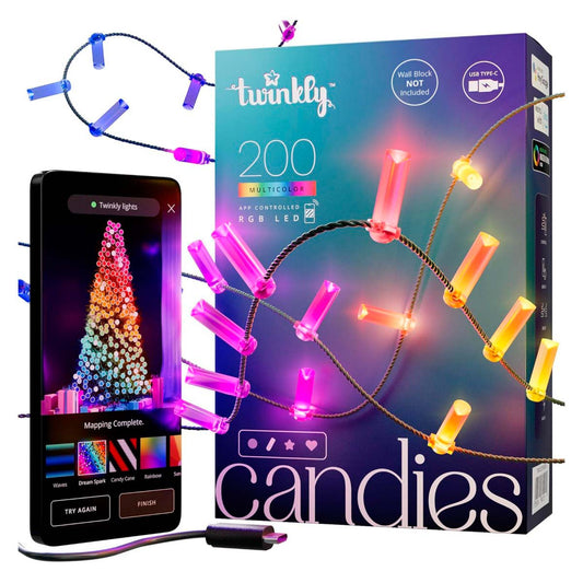 Luces Led Inteligentes Por 200 Unidades Forma de Vela RGB