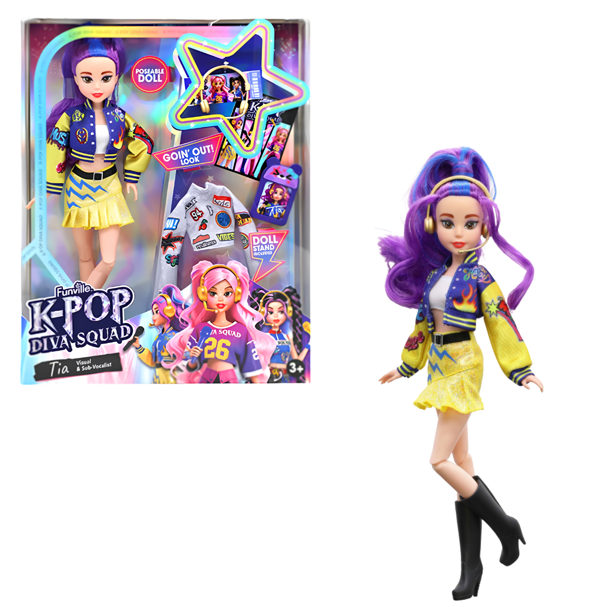 Muñeca K-Pop Diva Articulada 30 cm Diva Squad