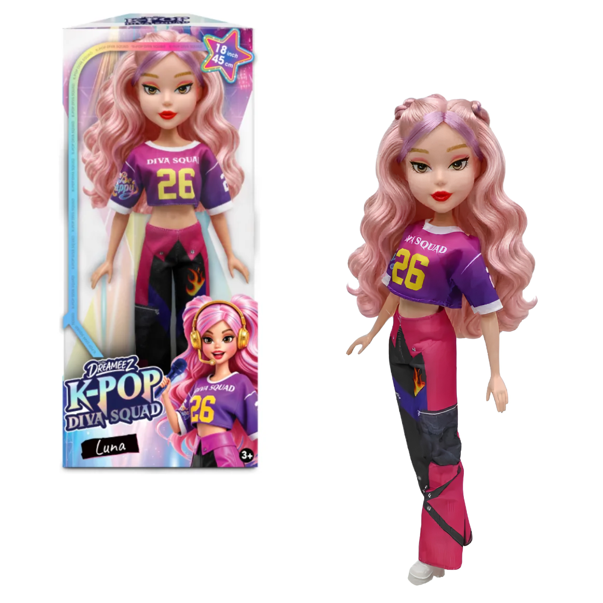 Muñeca K-Pop Diva Articulada 45 cm Diva Squad