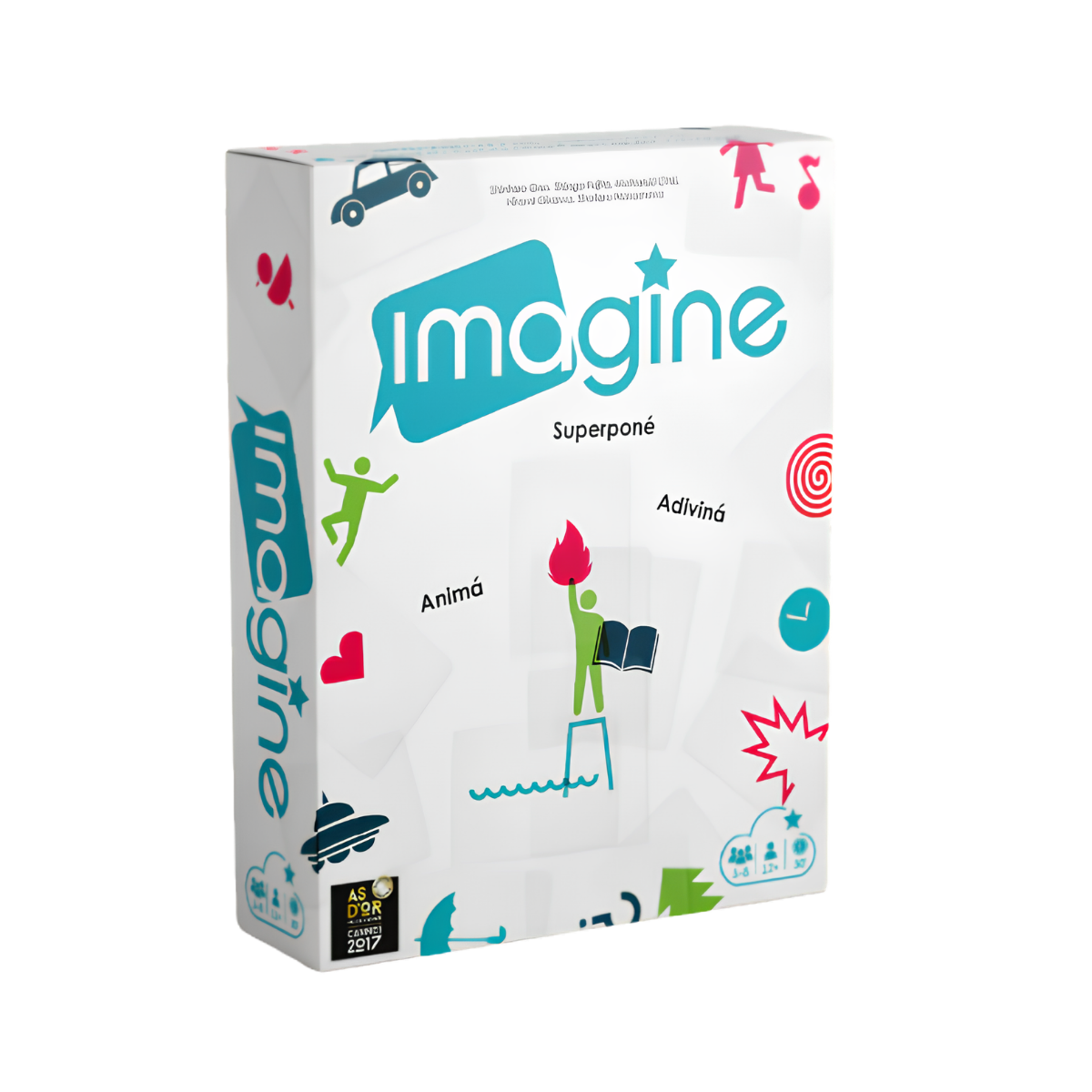 Juego de Mesa Imagine Cartas Transparentes
