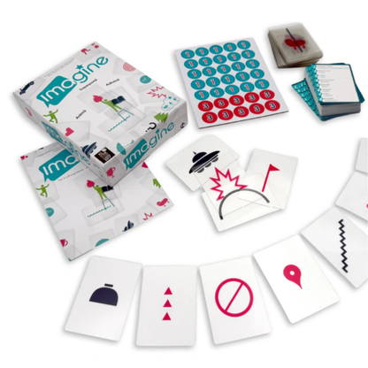 Juego de Mesa Imagine Cartas Transparentes