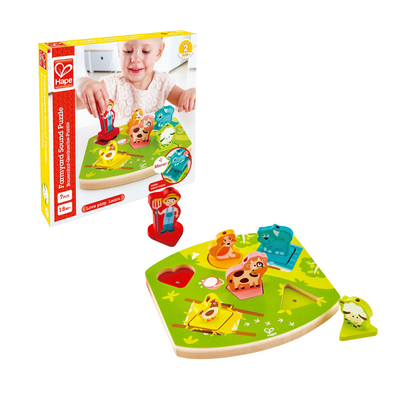 Puzzle Rompecabezas Animales De Granja Con Sonido Hape Alparamis