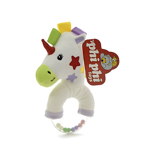 Sonajero Peluche Unicornio Con Cascabel 15cm