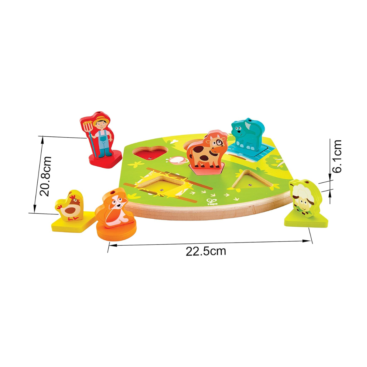 Puzzle Rompecabezas Animales De Granja Con Sonido Hape Alparamis