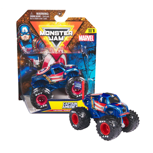 Vehículo Monster Jam Surtido Marvel 1:64 Caffaro