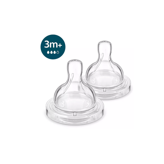 Tetinas Anti Cólicos Refresh X2 Fluir Medio +3M Philips