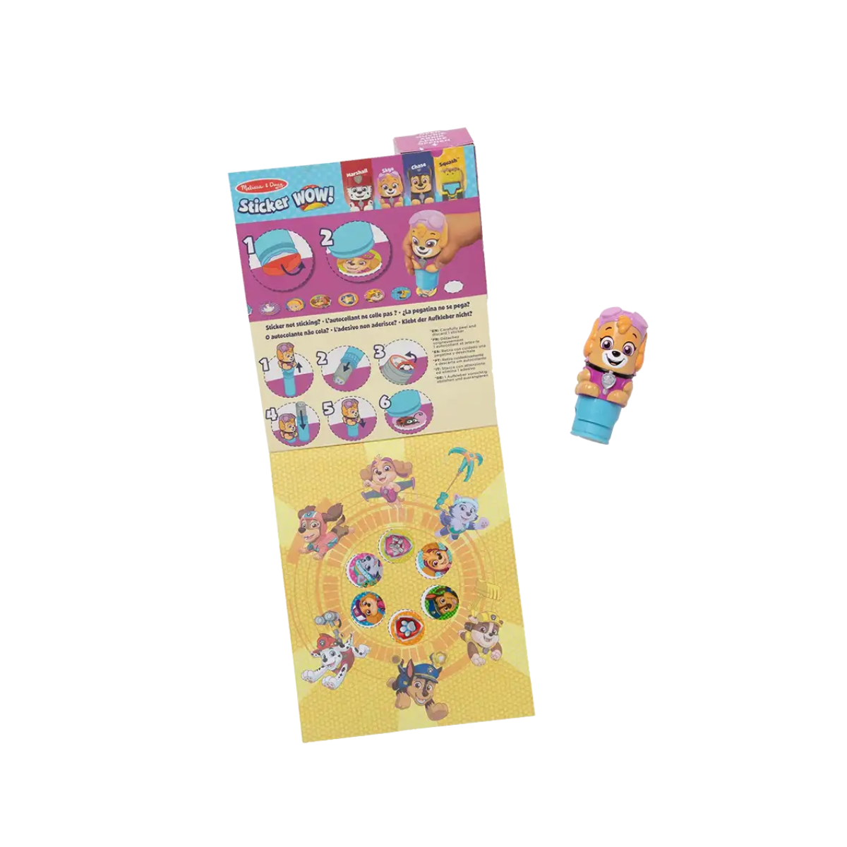 Sticker Wow de Paw Patrol Melissa & Doug 24 Páginas con 300 Stickers