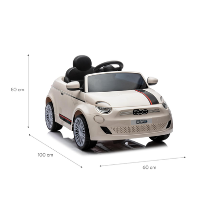 Auto a Batería Fiat 500 12V – Blanco