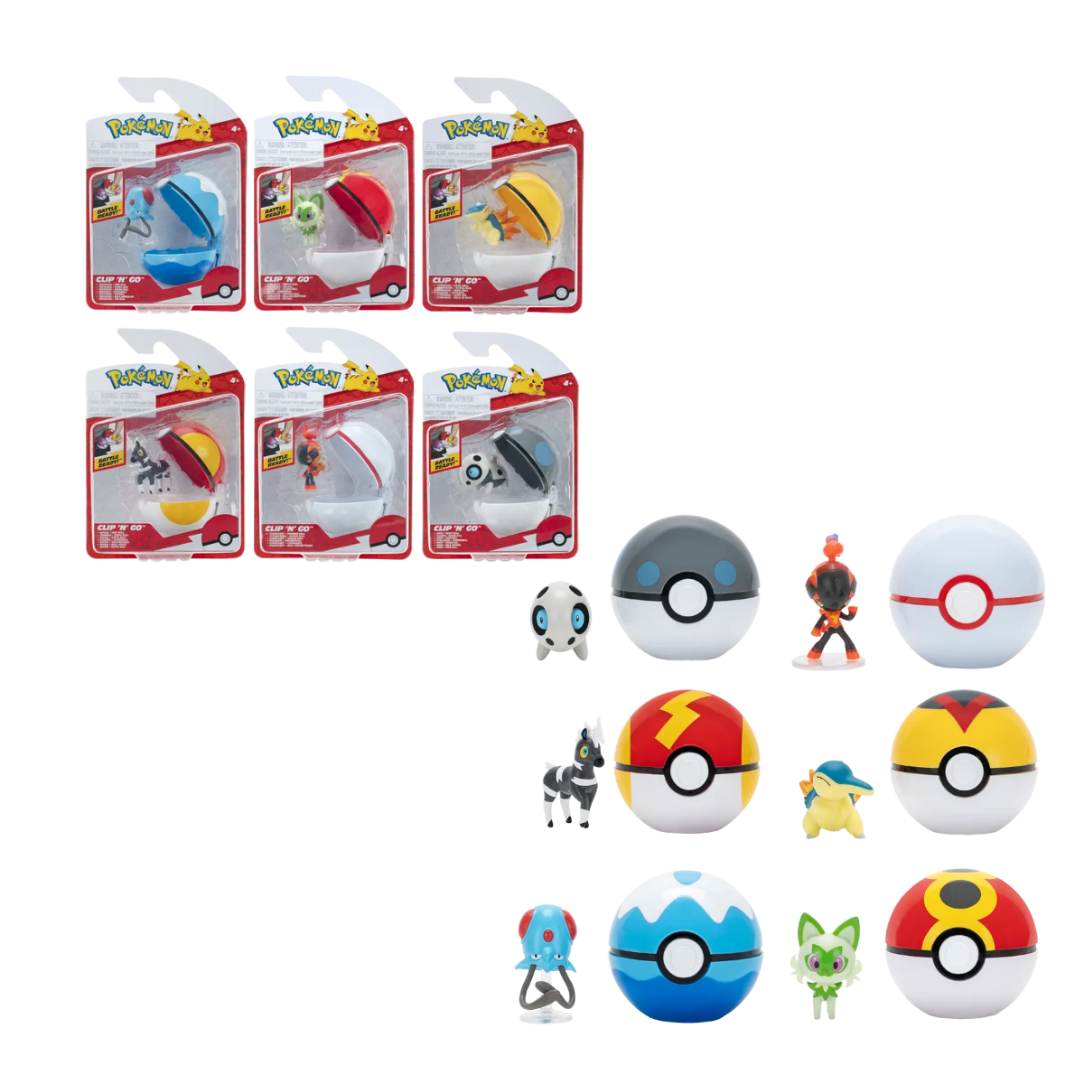 Pokémon Pokebola con Figura de 5 cm