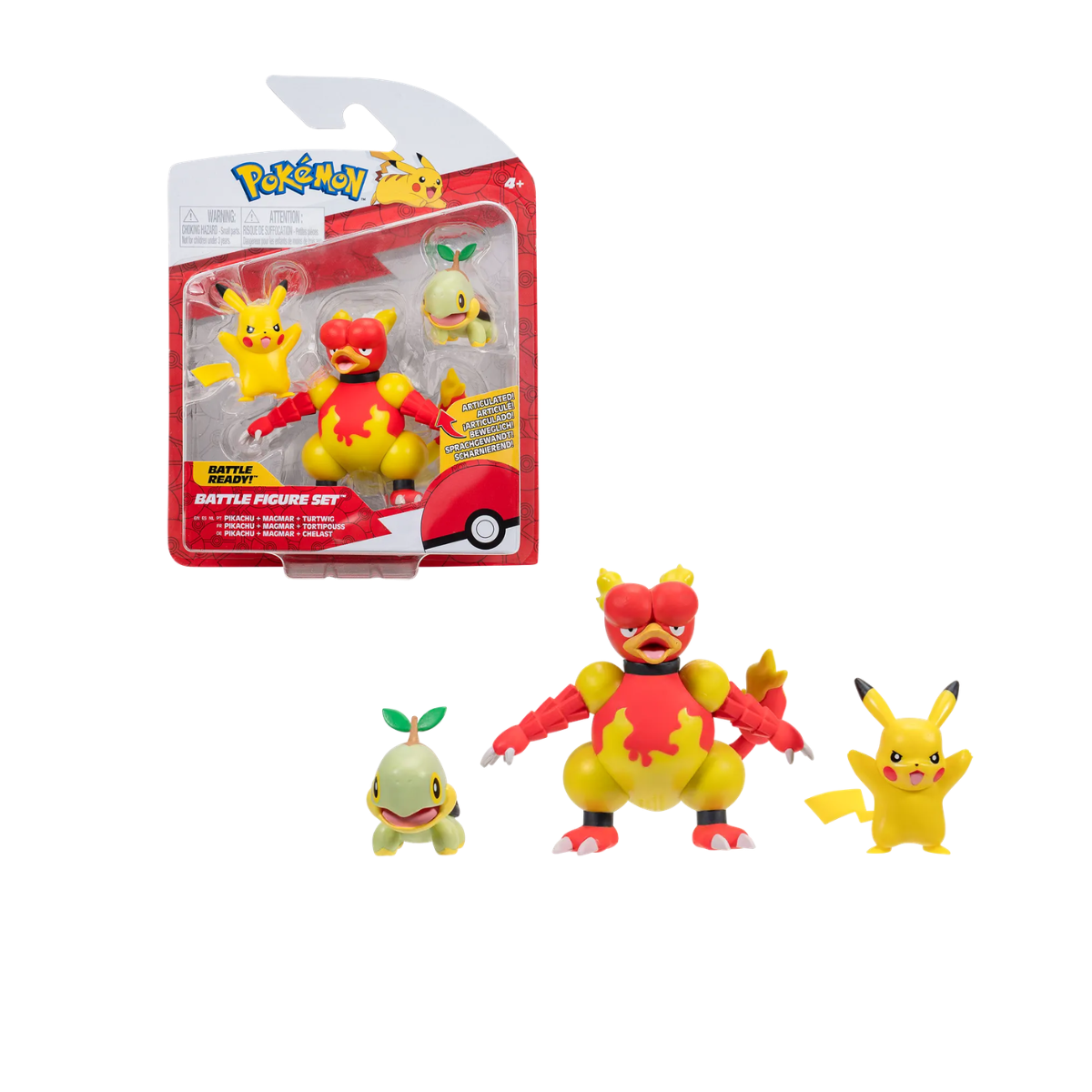 Set de Figuras de Batalla Pokémon Pack x3 en Blíster