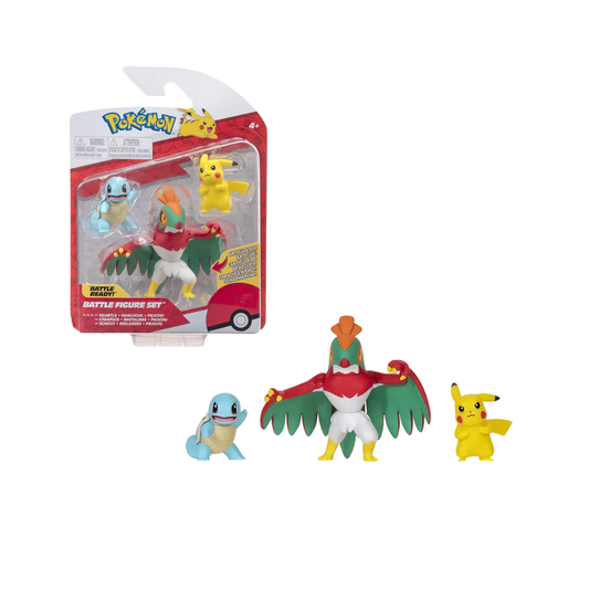 Set de Figuras de Batalla Pokémon Pack x3 en Blíster