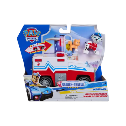 Vehículo de Acción Paw Patrol Marshall Pull Back