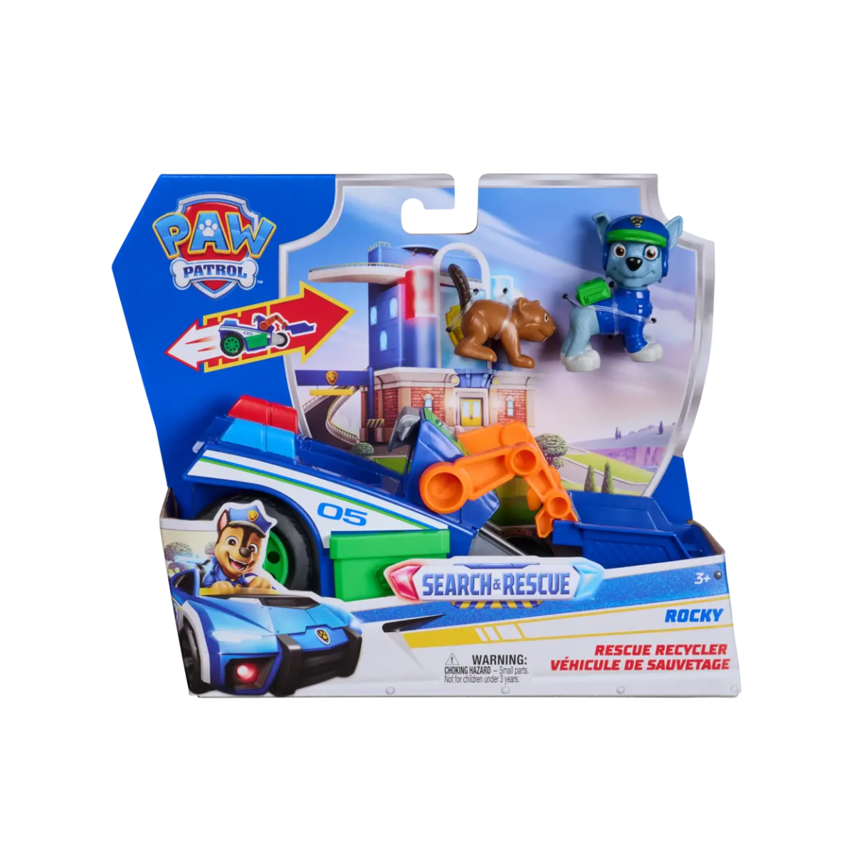 Vehículo de Acción Paw Patrol Rocky Pull Back
