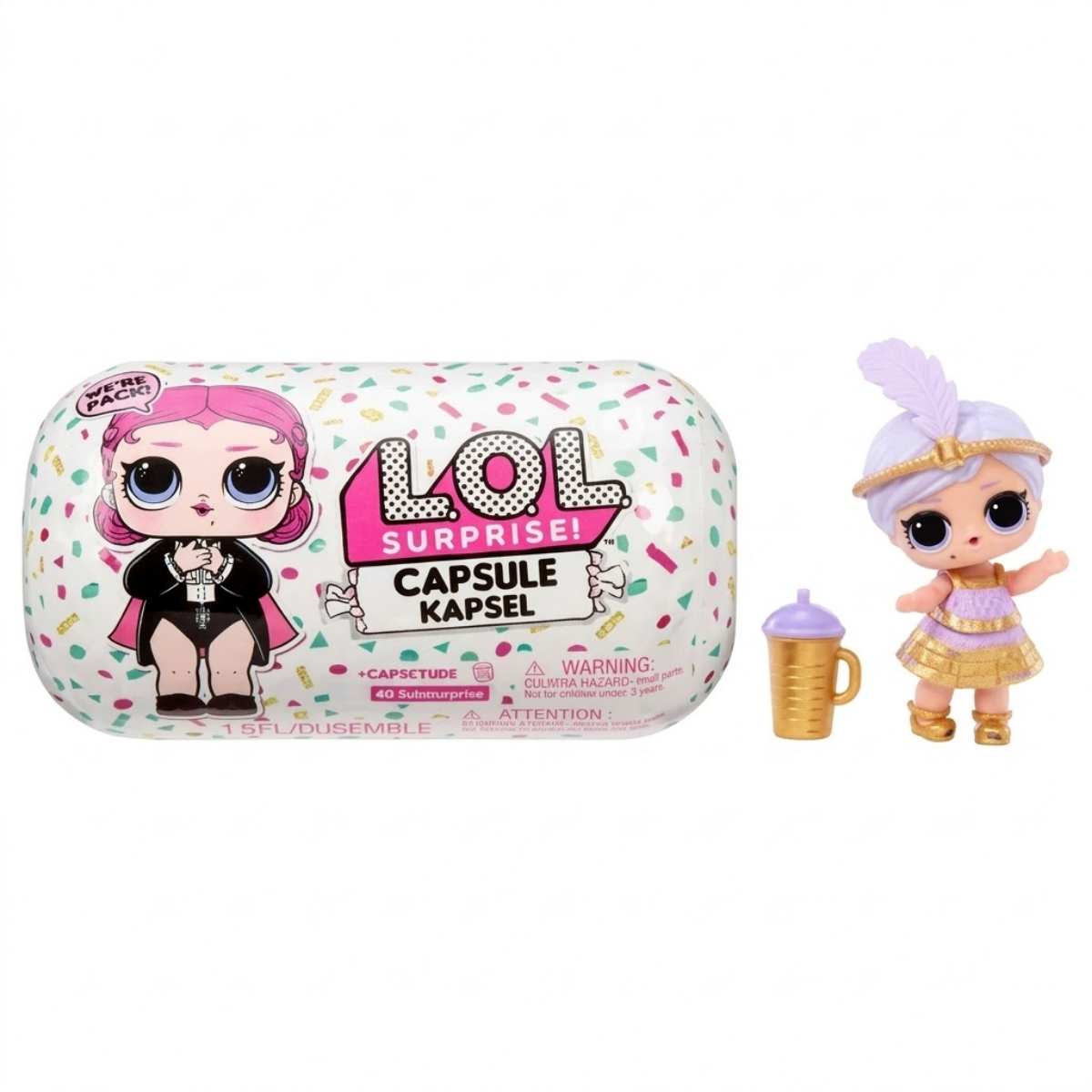 L.O.L. Surprise! Confetti Under Wraps - Cápsula Sorpresa 17 cm